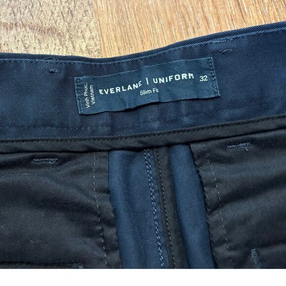 NWT Everlane The 9" Slim-Fit Performance Chino Short In Navy Size 32 - Picture 5 of 7